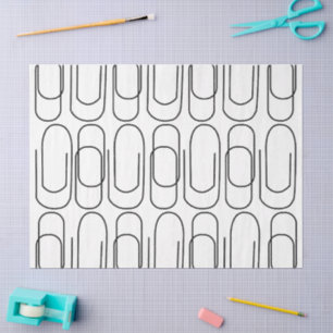 Papel De Seda Patrón de sujetapapeles en negro y blanco