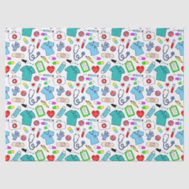 Papel De Seda Patrón de Suministros Médicos de Enfermería de Méd