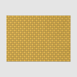 Papel De Seda Patrón de tablero de ajedrez amarillo negro