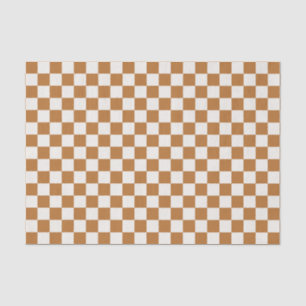 Papel De Seda Patrón de tablero de ajedrez de cobre y cáscara de