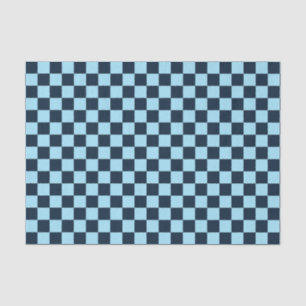 Papel De Seda Patrón de tablero de ajedrez de hielo alpino