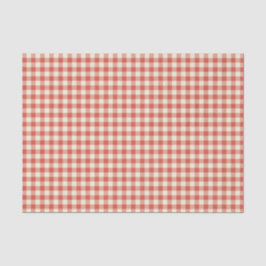 Papel De Seda Patrón de tablero de cheques rojo de moda