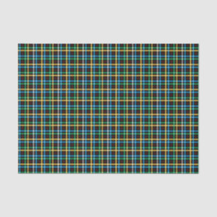 Papel De Seda Patrón de tartán azul y verde
