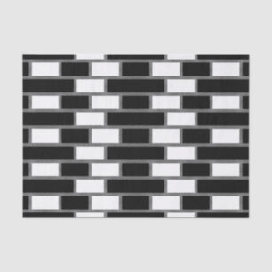 Papel De Seda Patrón De Tartán De Sillitoína Blanco Y Negro