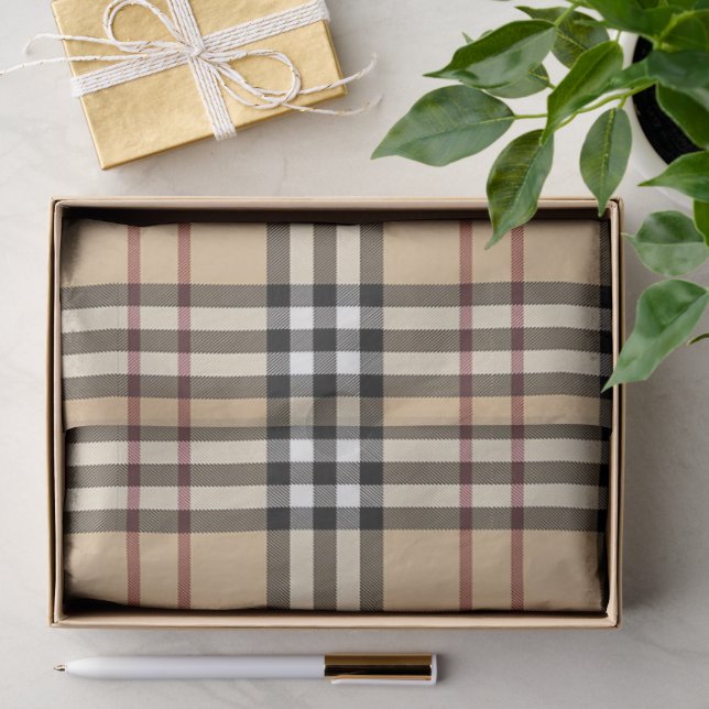 Papel De Seda Patrón de Tartán Escocés     (Regalo )