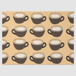 Papel De Seda Patrón de taza de café