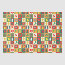 Papel De Seda Patrón de tejido de navidades