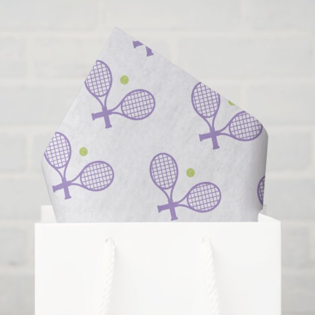 Papel De Seda Patrón de tenis Minimalista (Bolsa de regalo)