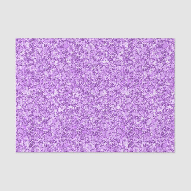 Papel De Seda Patrón de textura del Purpurina de lavanda (Anverso)