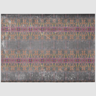 Papel De Seda Patrón de textura tribal occidental marrón gris pú