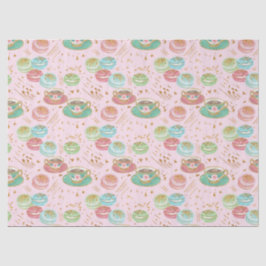 Papel De Seda Patrón de tiempo del té