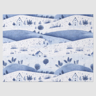 Papel De Seda Patrón de Toile Campestre Cottagecore