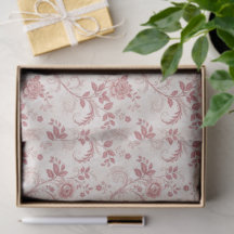 Patrón de Toile De Jouy Vintage Rosa Polvorienta