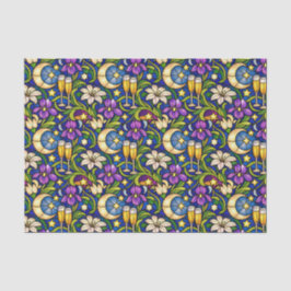 Papel De Seda Patrón de Tostada del Jardín Celestial