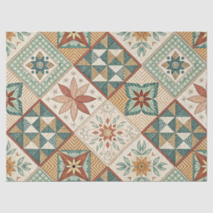 Papel De Seda Patrón de trabajo en mosaico de diamantes rusos -