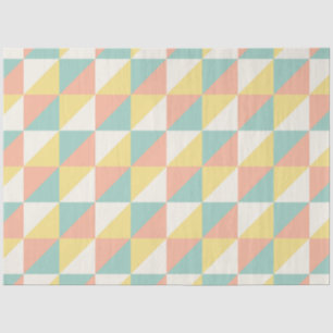 Papel De Seda Patrón de triángulo geométrico abstracto colorido