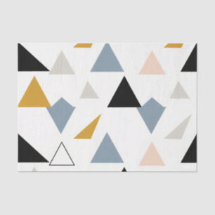 Papel De Seda Patrón de triángulos geométricos modernos