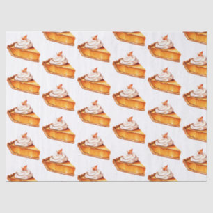 Papel De Seda Patrón de tubería de calabaza boho acuarela