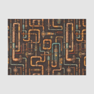 Papel De Seda Patrón de tubos de vapor
