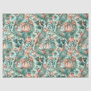 Papel De Seda Patrón de Tulipán Peonía Crocus Pastel William Mor