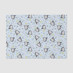 Papel De Seda Patrón de Unicornio Brillante Azul