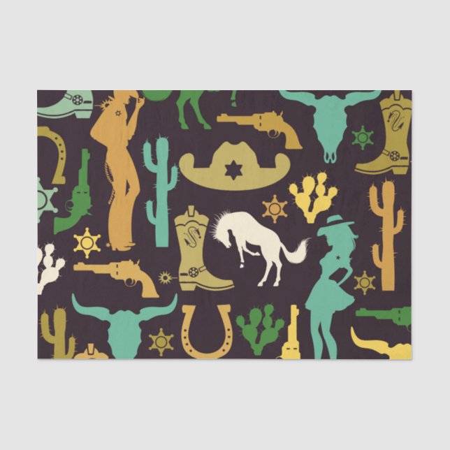Papel De Seda Patrón de vaca (Anverso)