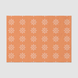 Papel De Seda Patrón de vacaciones de copos de nieve vibrante Na