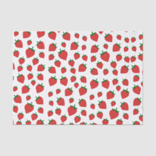 Papel De Seda Patrón de verano de fresa