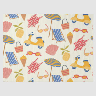 Papel De Seda Patrón de verano italiano La dolce Vita