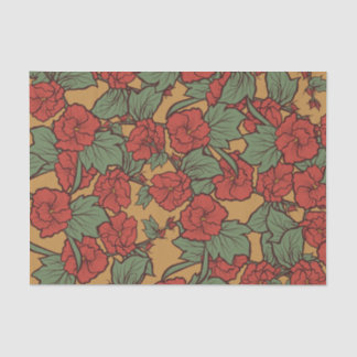 Papel De Seda Patrón de verano y primavera floral vintage