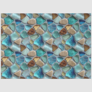 Papel De Seda Patrón de vidrio de mar Decoupage
