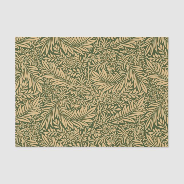Papel De Seda Patrón de William Morris Larkspur (Anverso)