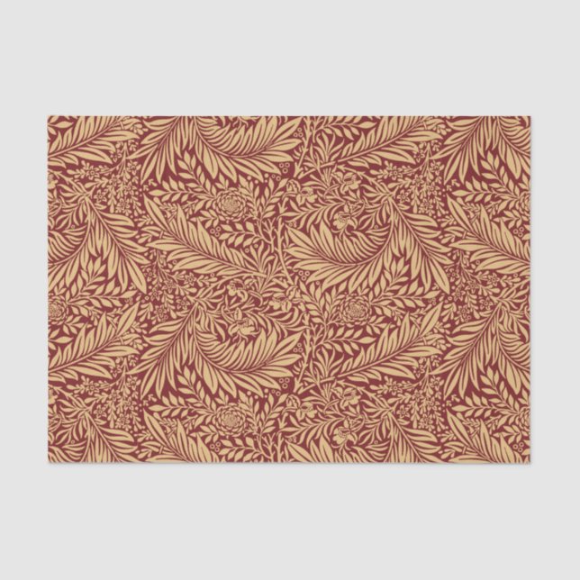 Papel De Seda Patrón de William Morris Larkspur (Anverso)