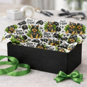 Papel De Seda Patrón de Yorkie Perro Lindo