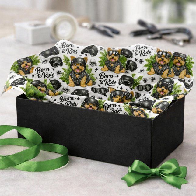 Papel De Seda Patrón de Yorkie Perro Lindo (Subido por el creador)