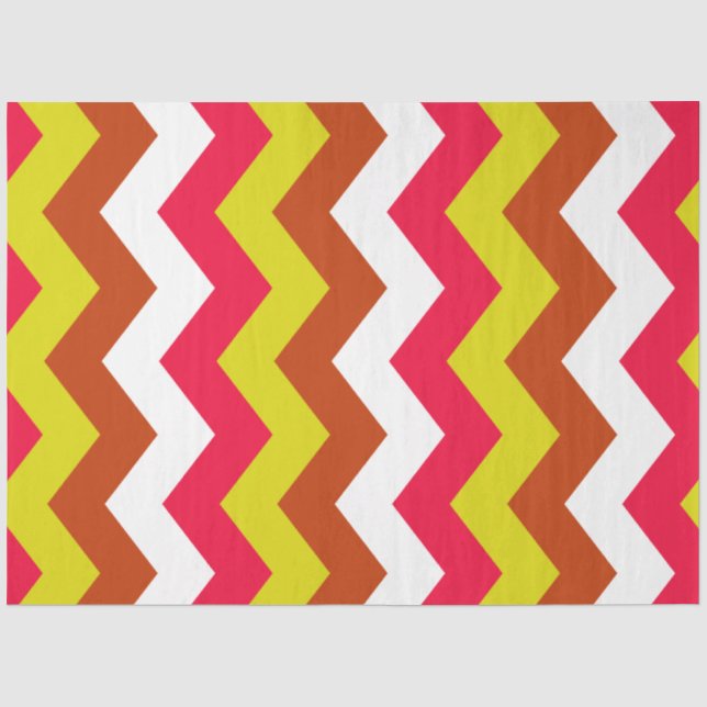 PAPEL DE SEDA PATRÓN DE ZIGZAG. (Anverso)