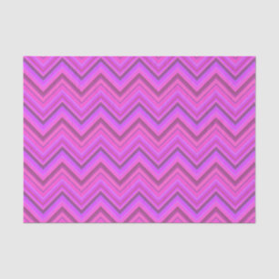 Papel De Seda Patrón de zigzag de rayas rosas
