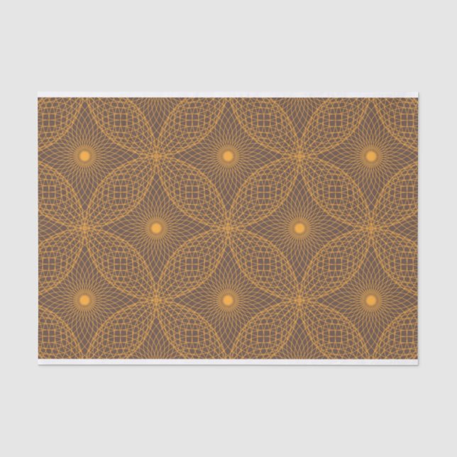 Papel De Seda Patrón decorativo, de moda, de estilo mandala abst (Anverso)
