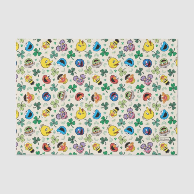 Papel De Seda Patrón del Día de Sesame Street St. Patrick (Anverso)