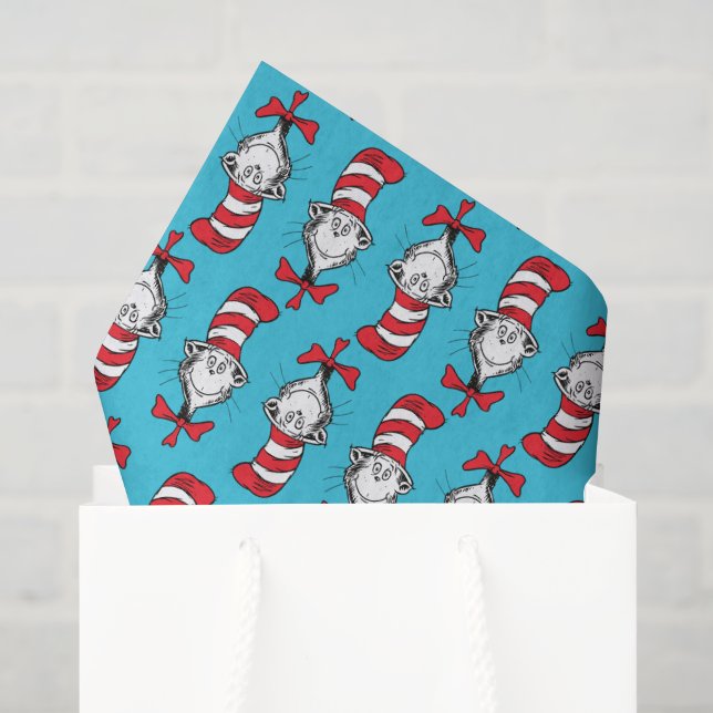 Papel De Seda Patrón del gato en el sombrero (Bolsa de regalo)