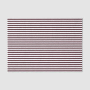 Papel De Seda Patrón Delgado Quemado Burgundy y Blanco Rayado