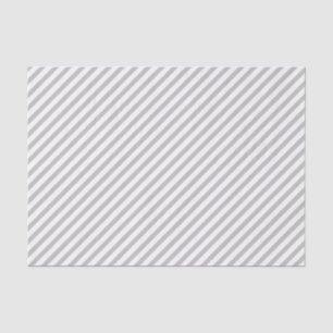 Papel De Seda Patrón diagonal rayado moderno gris y blanco