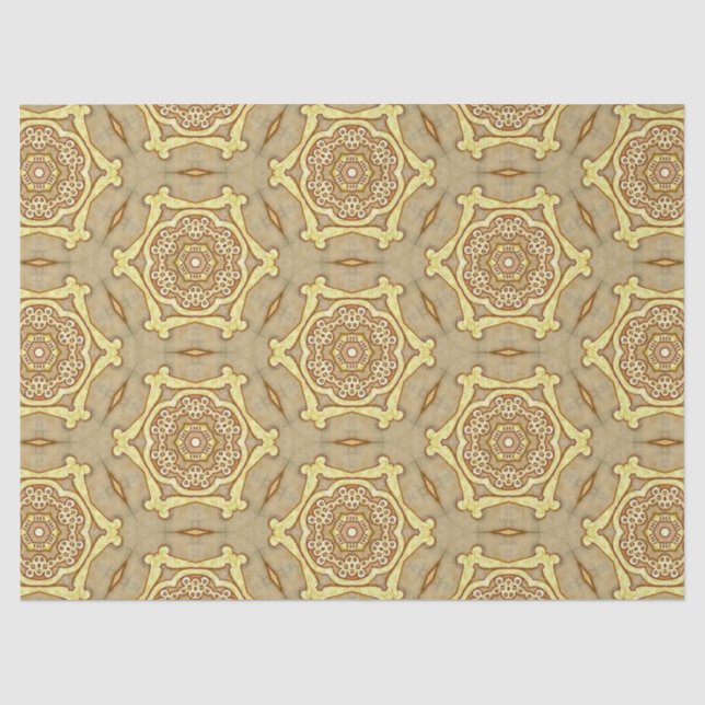Papel De Seda Patrón dorado (Anverso)