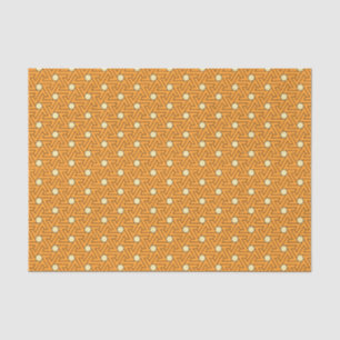 Papel De Seda Patrón egipcio del Naranja ventilado Beige Triskel
