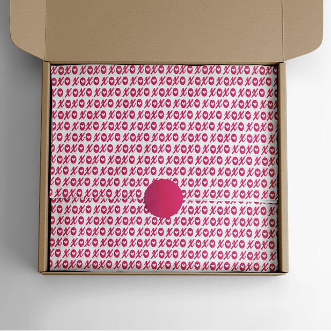 Papel De Seda Patrón El día de San Valentín XOXO (Subido por el creador)