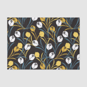 Papel De Seda Patrón elegante de flor tulipán