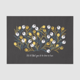 Papel De Seda Patrón elegante de flor tulipán