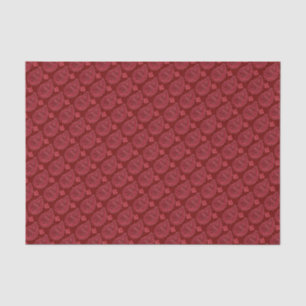 Papel De Seda Patrón elegante de paisley borgoña