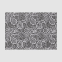 Patrón elegante del paisley blanco negro