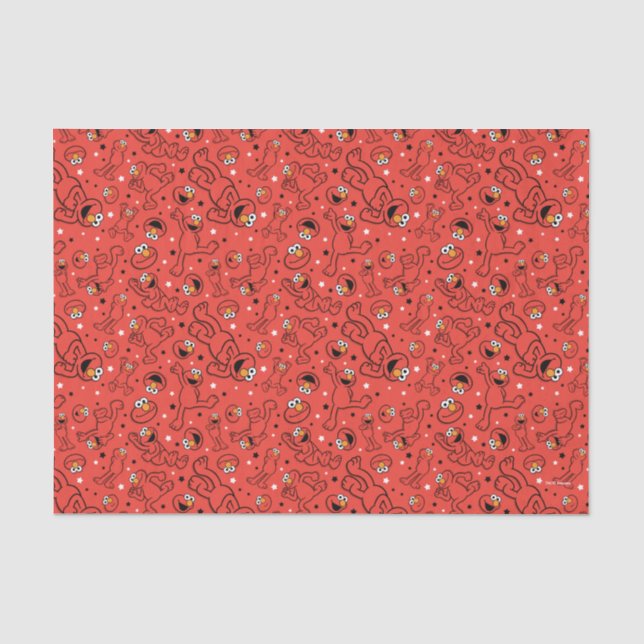 Papel De Seda Patrón Elmo de Danza Roja (Anverso)